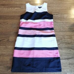 𝅺Vintage Dress Chic By Jacob Striped Sleeveless XS